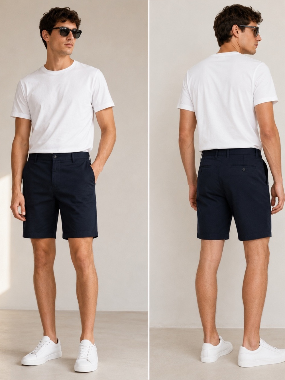 Everlane mens navy chino shorts 32